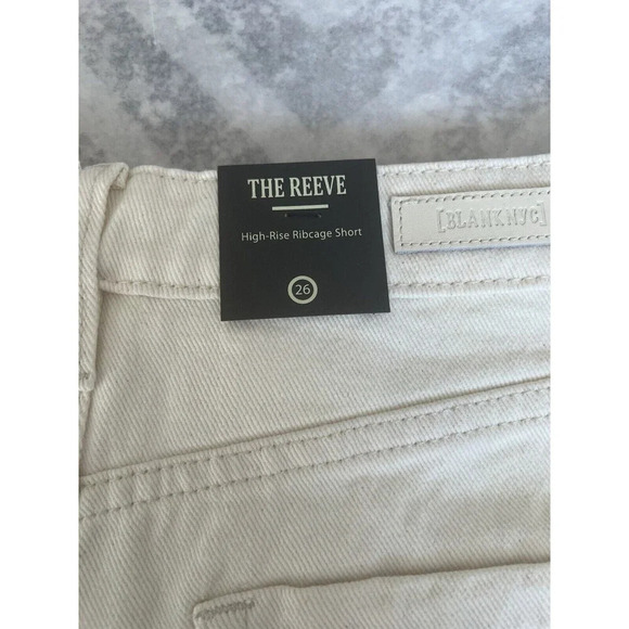 BLANK NYC The Reece Shorts Women 26 Ray of Sunshine Denim‎ Floral Crochet Nwt - Picture 3 of 5